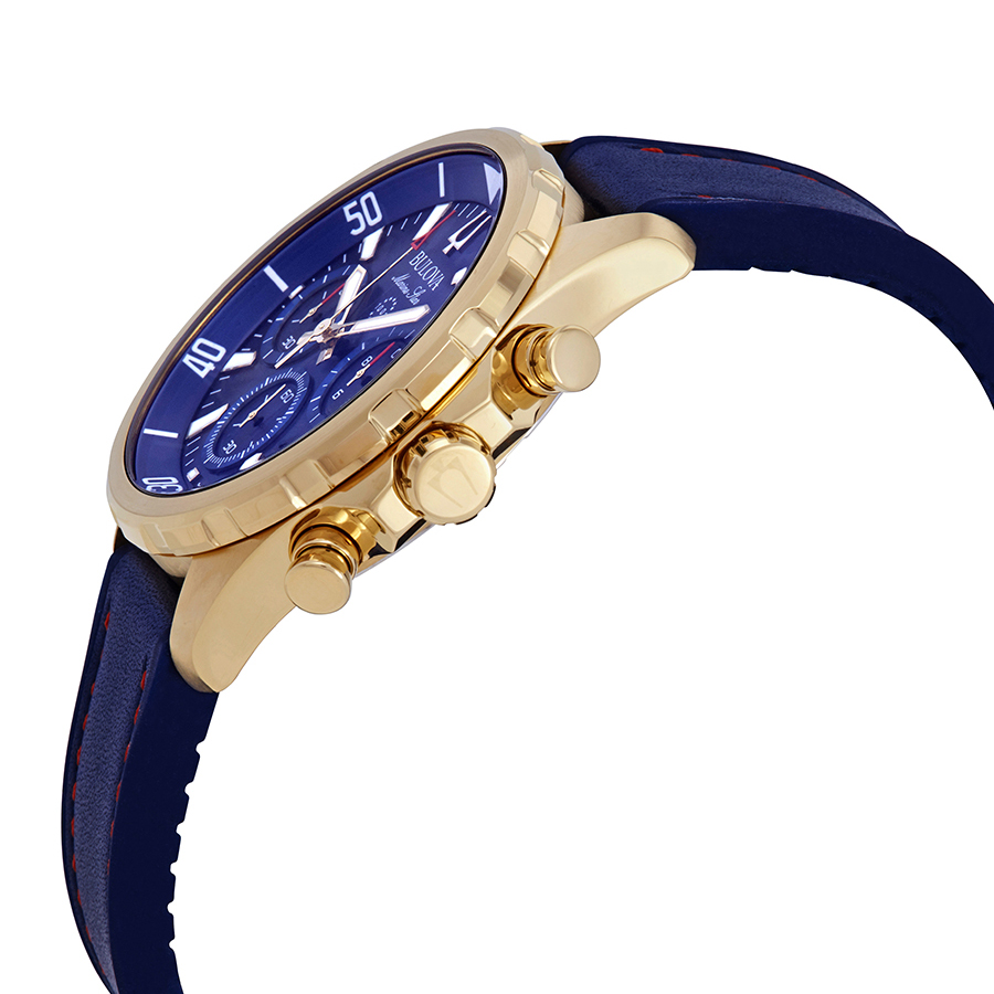 bulova marine star chronograph blue dial men's watch 97b168 bulova marine star chronograph blue dial men's watch 97b168