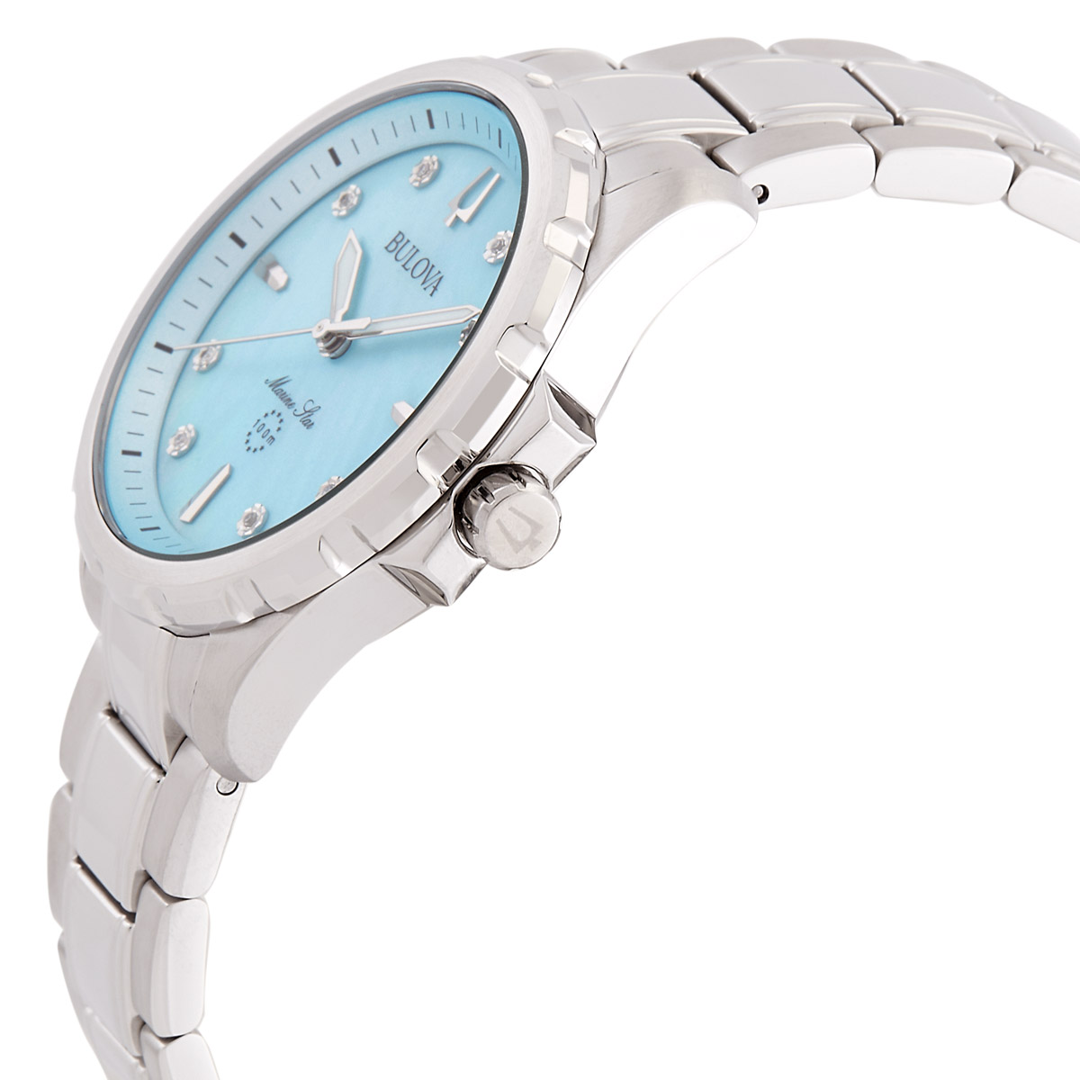 bulova marine star quartz blue dial ladies watch 96p248 bulova marine star quartz blue dial ladies watch 96p248