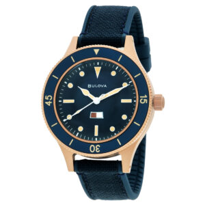 Витрина bulova mil ships 150th anniversary special edition automatic blue dial watch 98a325