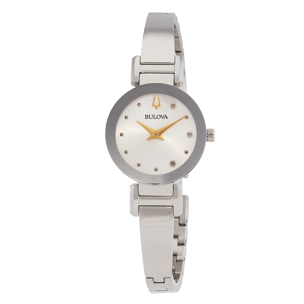 bulova modern quartz diamond silver dial ladies watch 96p241 bulova modern quartz diamond silver dial ladies watch 96p241