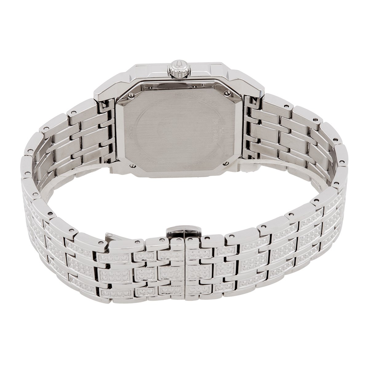 bulova octava quartz crystal silver dial men's watch 96a285 bulova octava quartz crystal silver dial men's watch 96a285