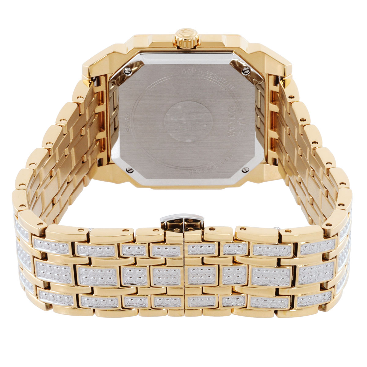 bulova octava quartz crystal silver dial men's watch 98a295 bulova octava quartz crystal silver dial men's watch 98a295