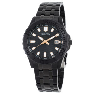 Витрина bulova performance sport quartz black dial men's watch 98b438