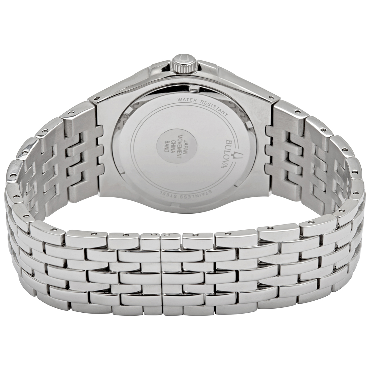bulova phantom quartz crystal silver pave dial men's watch 96a236 bulova phantom quartz crystal silver pave dial men's watch 96a236