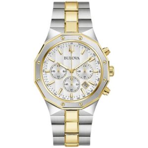 bulova prestige chronograph quartz men's watch 98b450