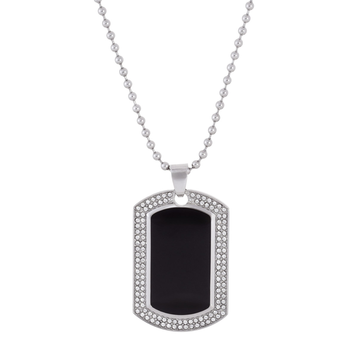 bulova quartz crystal black dial men's watch & dog tag 98k101 bulova quartz crystal black dial men's watch & dog tag 98k101