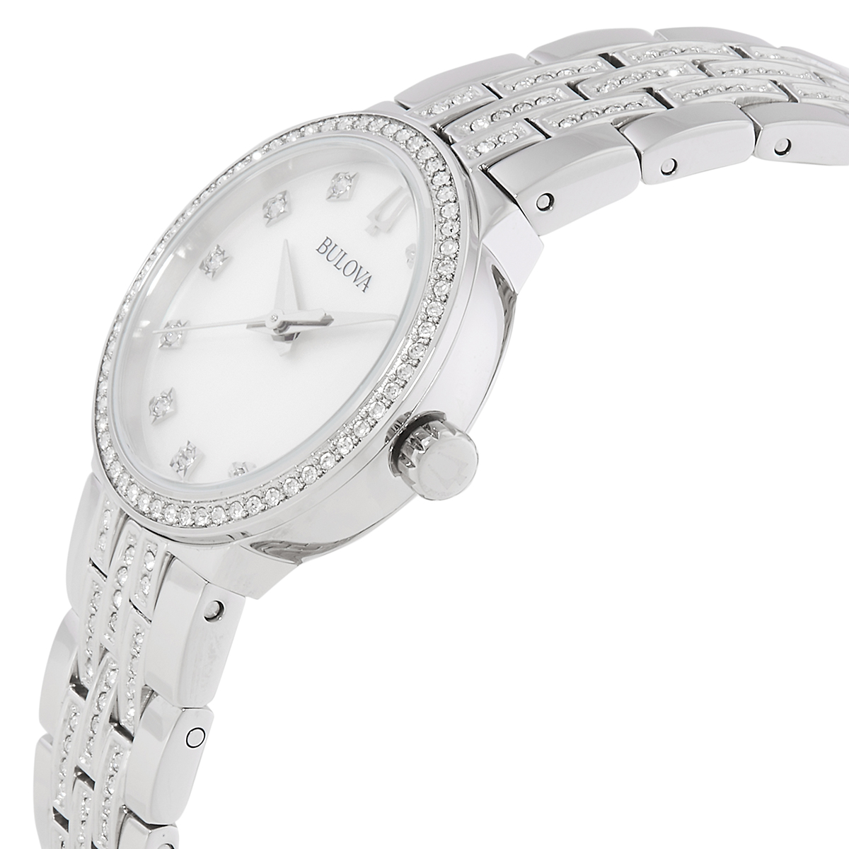 bulova quartz crystal white mother of pearl dial ladies watch and necklace set 96x163 bulova quartz crystal white mother of pearl dial ladies watch and necklace set 96x163