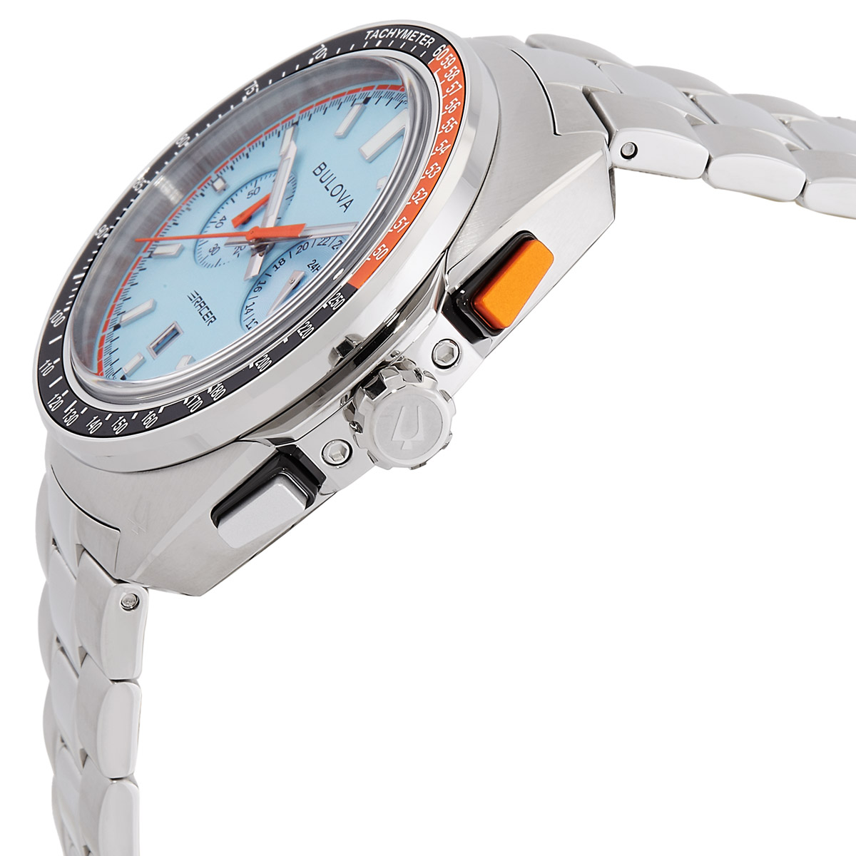 bulova racer chronograph quartz blue dial men's watch 98b432 bulova racer chronograph quartz blue dial men's watch 98b432