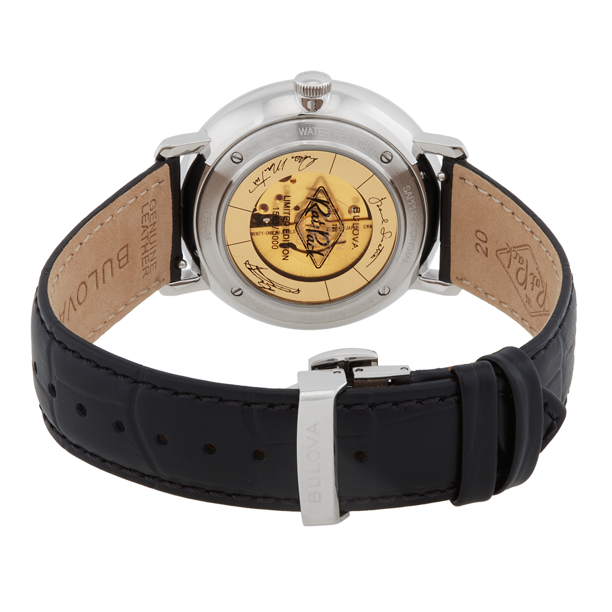 bulova rat pack automatic black dial men's watch 96b406 bulova rat pack automatic black dial men's watch 96b406