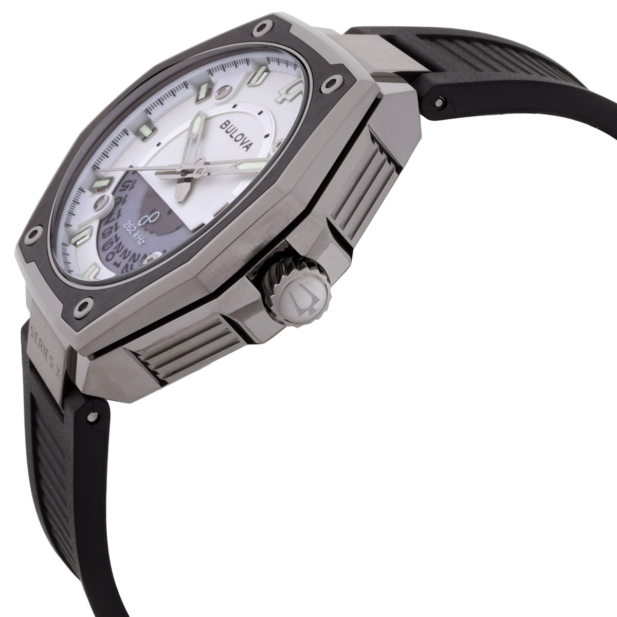 bulova series x quartz white dial men's watch 98b457 bulova series x quartz white dial men's watch 98b457