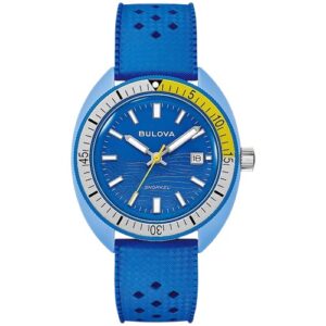 Витрина bulova snorkel tang fish quartz blue dial men's watch 98b445