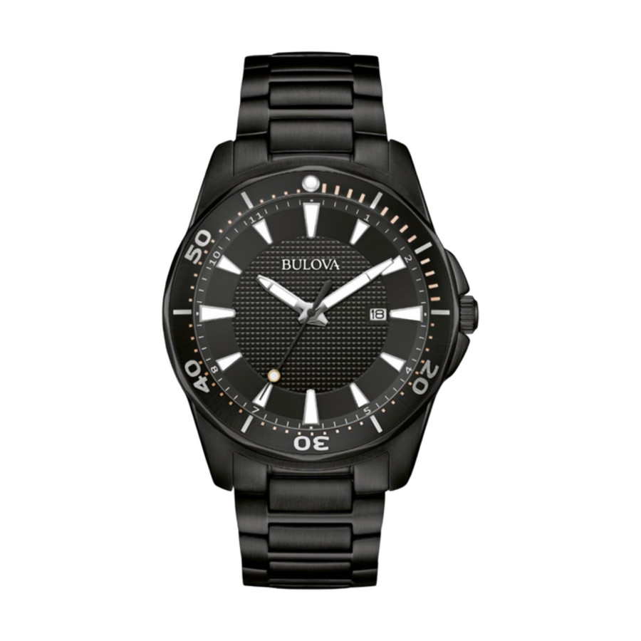 bulova sport black dial men's watch 98b463 bulova sport black dial men's watch 98b463