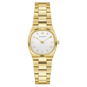 bulova super seville mini quartz silver dial ladies watch 97l189
