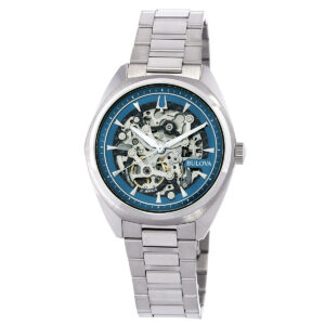 Home bulova surveyor automatic blue dial men's watch 96a292