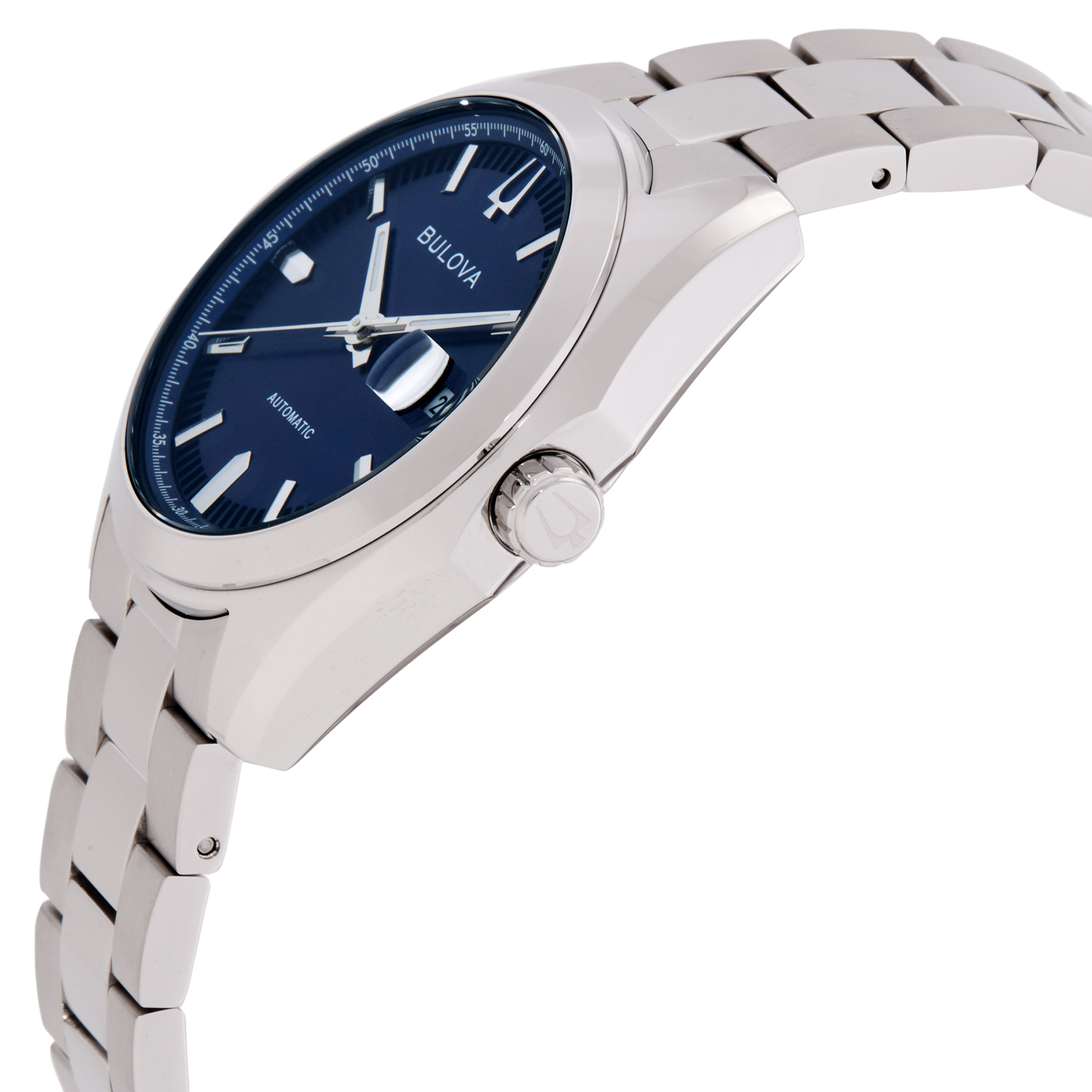 bulova surveyor automatic blue dial men's watch 96b436 bulova surveyor automatic blue dial men's watch 96b436