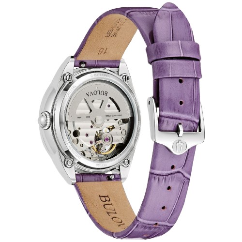 bulova sutton automatic floral open heart dial ladies watch 96l339 bulova sutton automatic floral open heart dial ladies watch 96l339