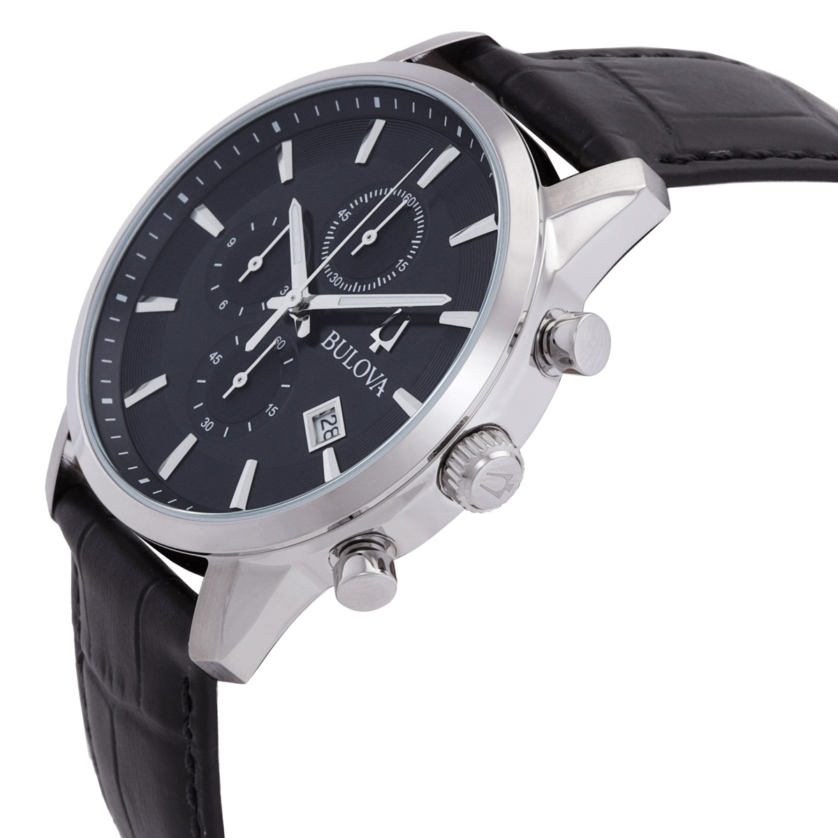 bulova sutton chronograph quartz black dial men's watch 96b403 bulova sutton chronograph quartz black dial men's watch 96b403