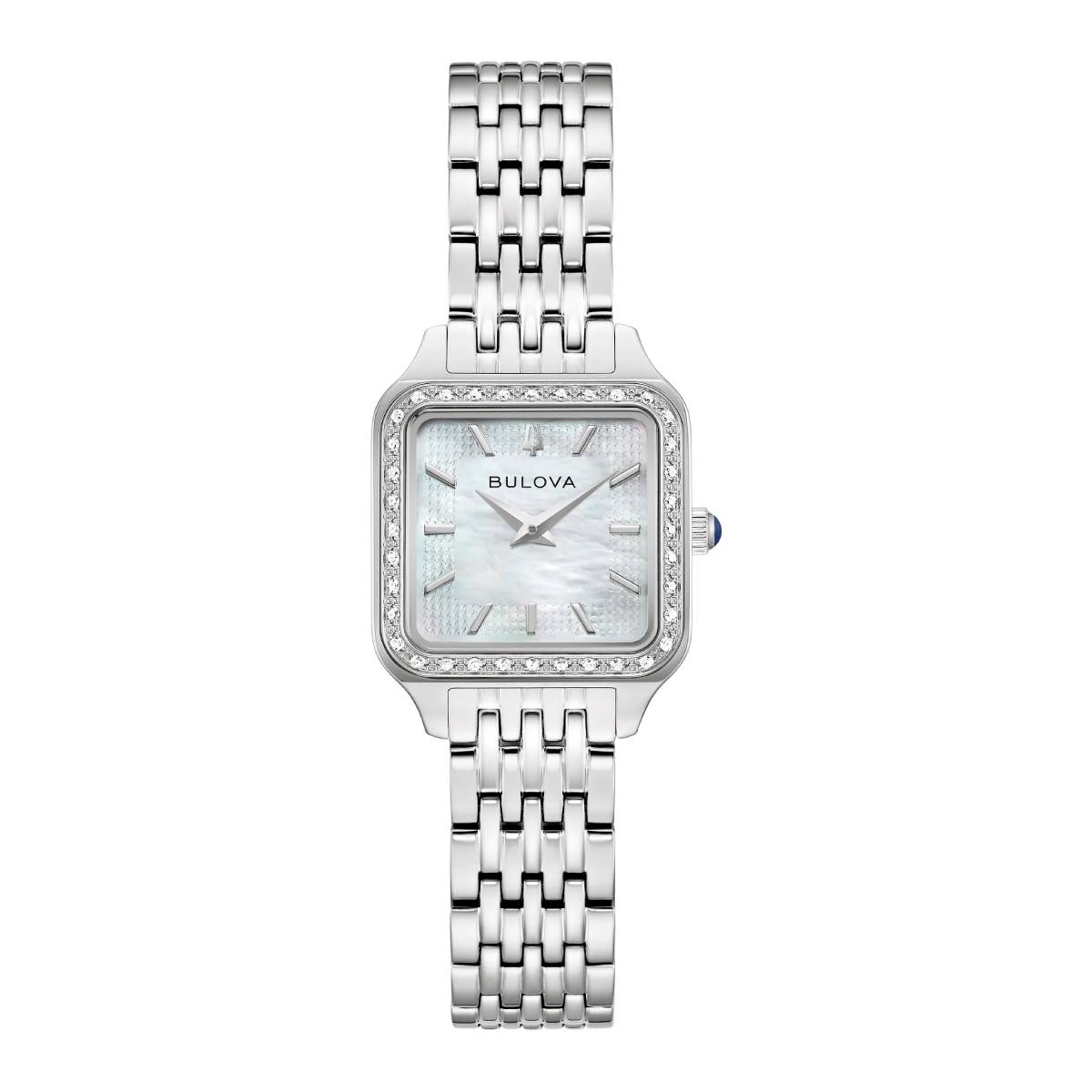 bulova sutton quartz diamond white mother of pearl dial ladies watch 96r256 bulova sutton quartz diamond white mother of pearl dial ladies watch 96r256