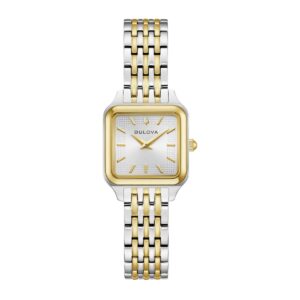 bulova sutton quartz silver dial ladies watch 98l330
