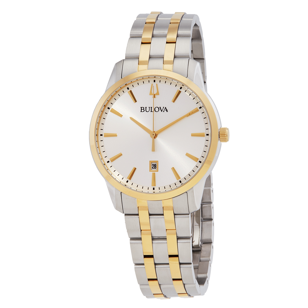 bulova sutton quartz silver dial men's watch 98b385 bulova sutton quartz silver dial men's watch 98b385