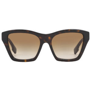 Home burberry arden brown gradient butterfly ladies sunglasses be4391 300213 54