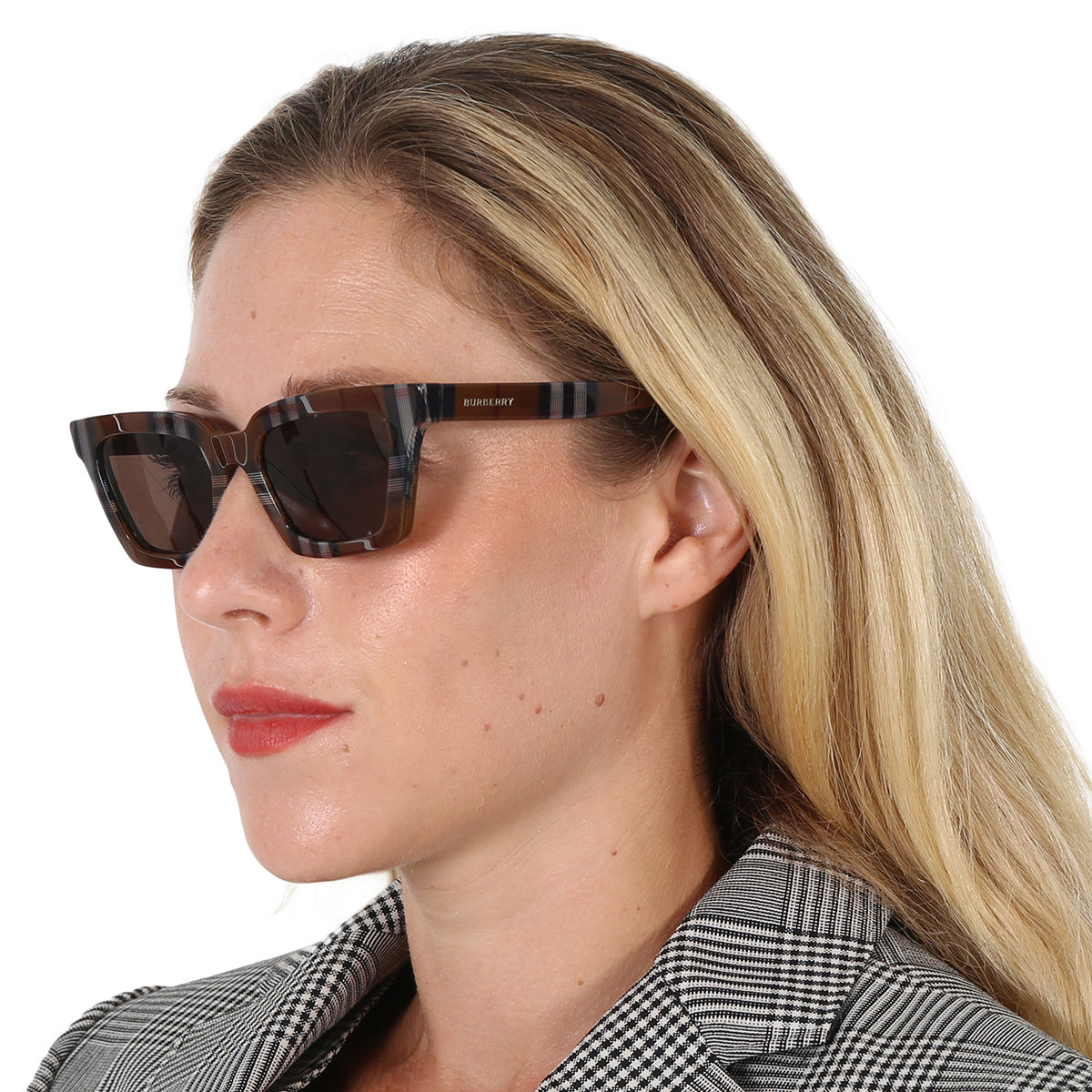 burberry briar dark brown square ladies sunglasses be4392u 396673 52 burberry briar dark brown square ladies sunglasses be4392u 396673 52