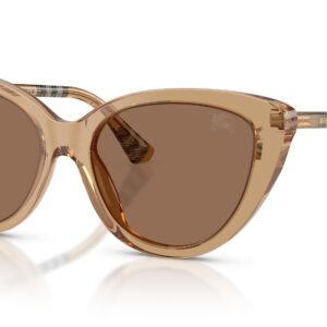 Home burberry brown cat eye ladies sunglasses be4457f 416473 55