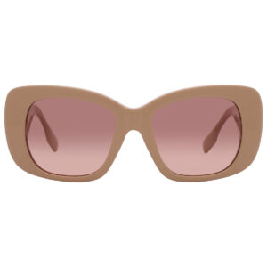 Home burberry brown pink gradient square ladies sunglasses be4410 399013 52