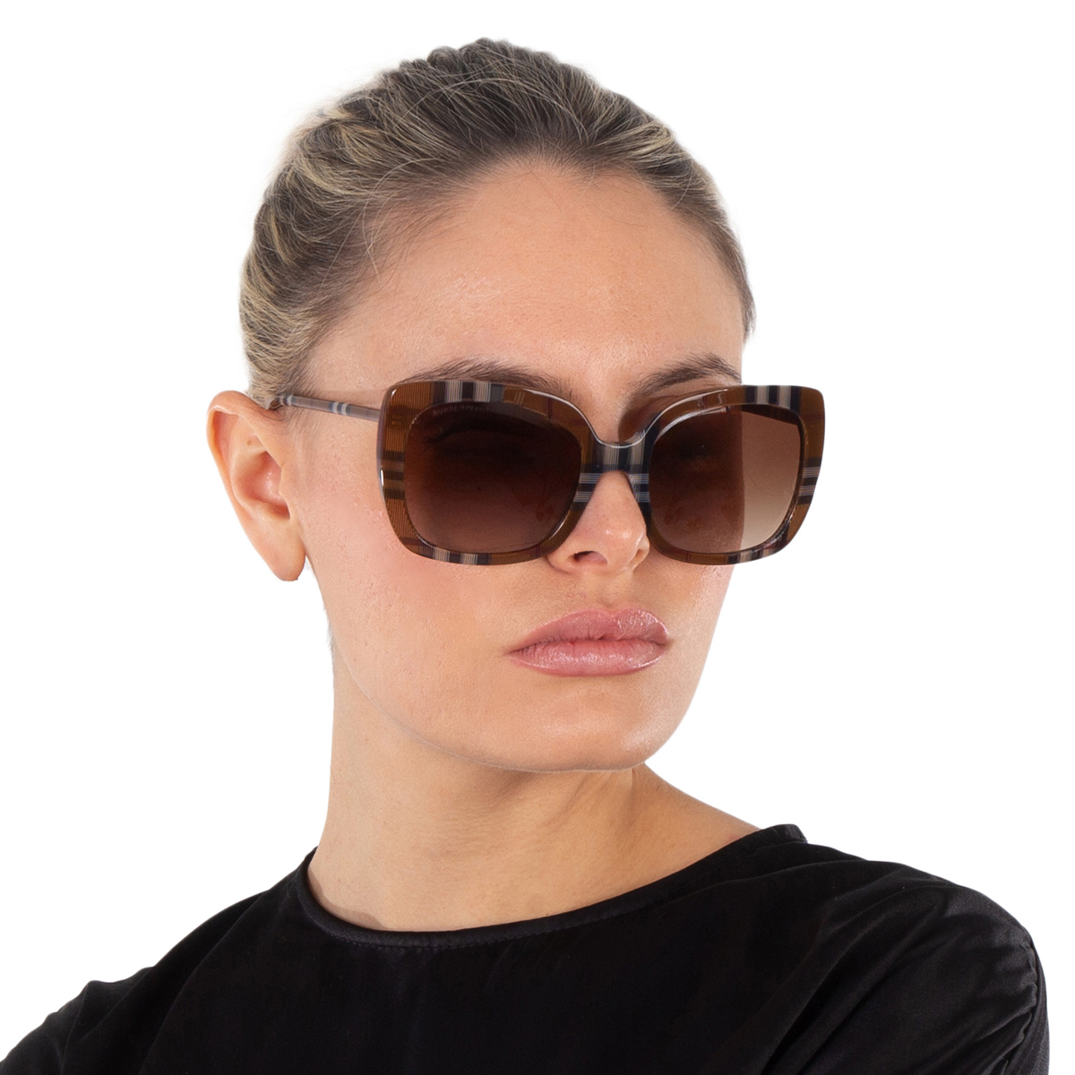 burberry caroll gradient brown square ladies sunglasses be4323 400513 54 burberry caroll gradient brown square ladies sunglasses be4323 400513 54