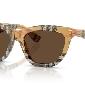 Home burberry dark brown cat eye ladies sunglasses be4435 414673 53