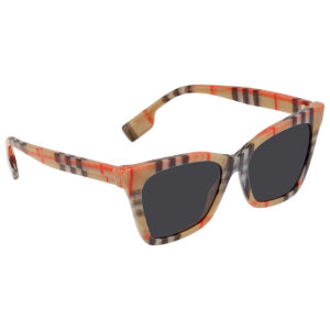 Home burberry elsa dark grey cat eye ladies sunglasses be4346 394487 53