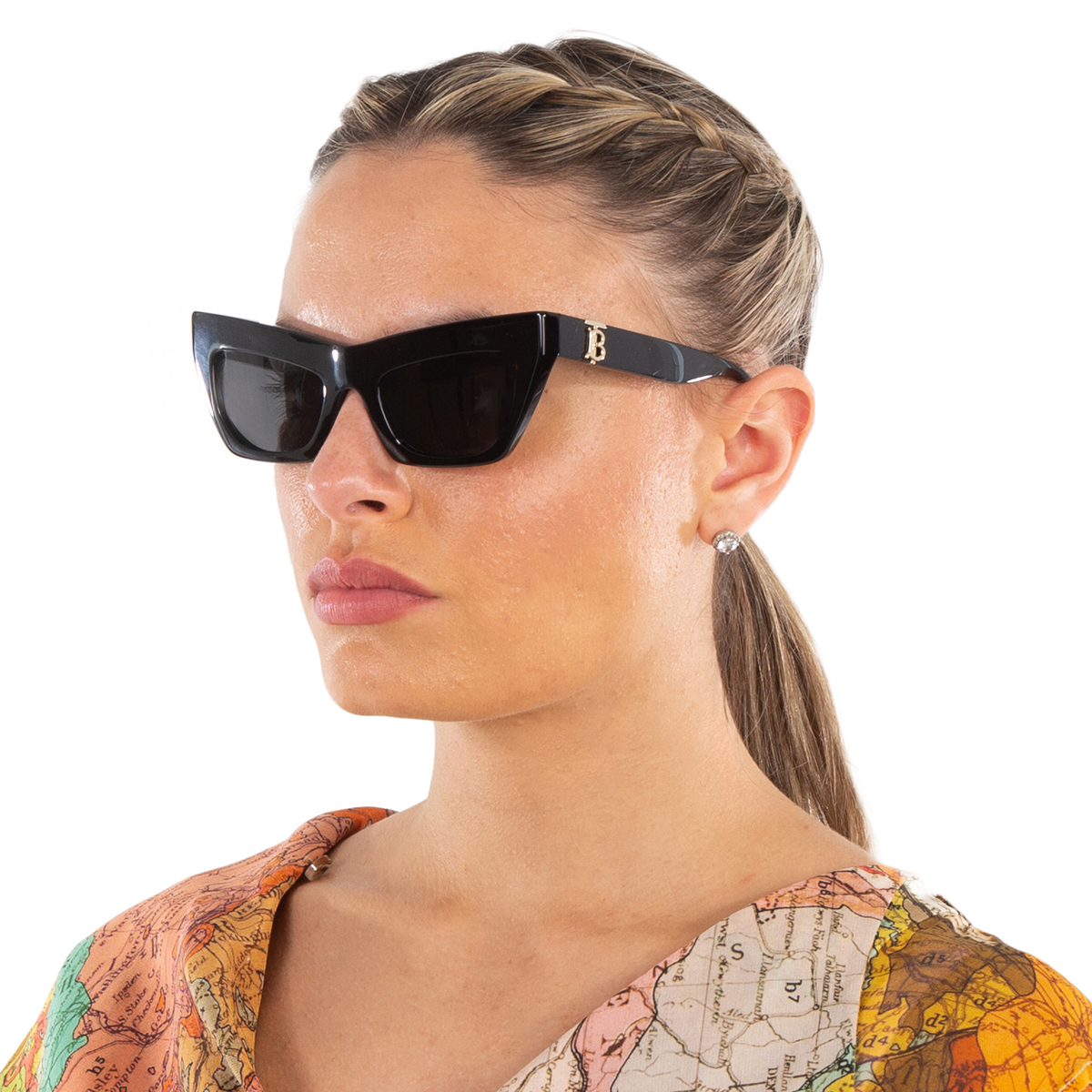 burberry dark grey cat eye ladies sunglasses be4405 300187 51 burberry dark grey cat eye ladies sunglasses be4405 300187 51