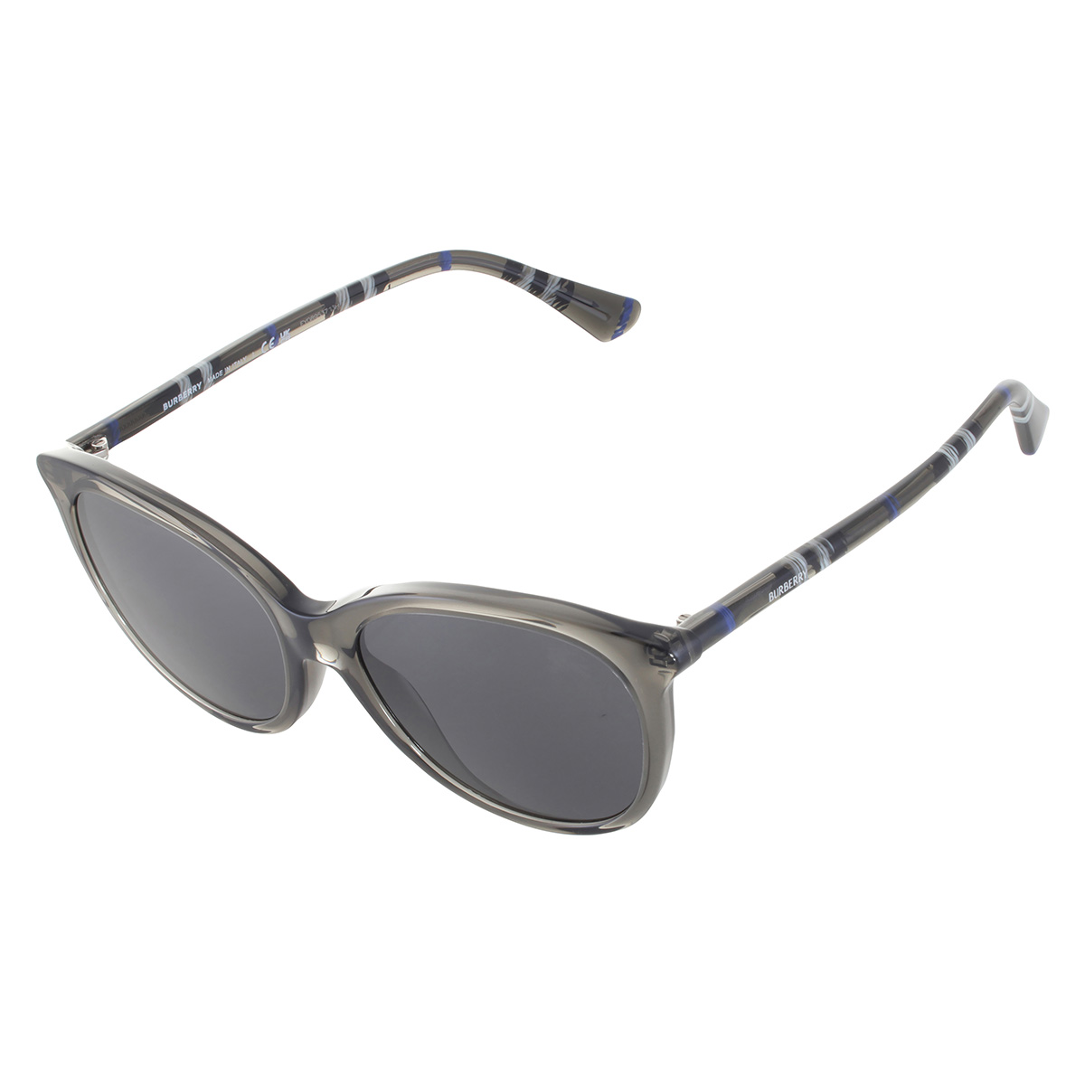 burberry dark grey oval ladies sunglasses be4455 416087 55 burberry dark grey oval ladies sunglasses be4455 416087 55