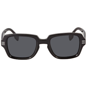 Home burberry eldon dark grey rectangular men's sunglasses be4349 300187 51