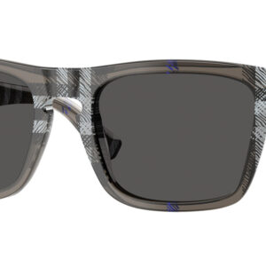 Home burberry dark grey square men's sunglasses be4434f 414787 57
