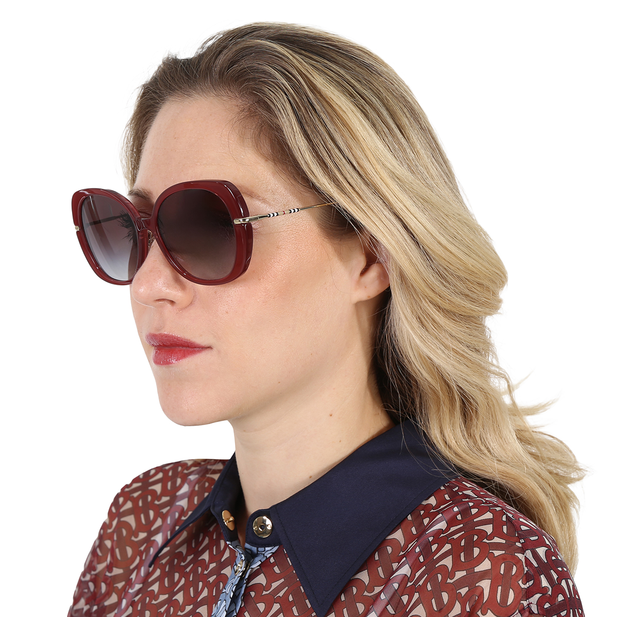 burberry eugenie grey gradient butterfly ladies sunglasses be4374f 40228g 55 burberry eugenie grey gradient butterfly ladies sunglasses be4374f 40228g 55