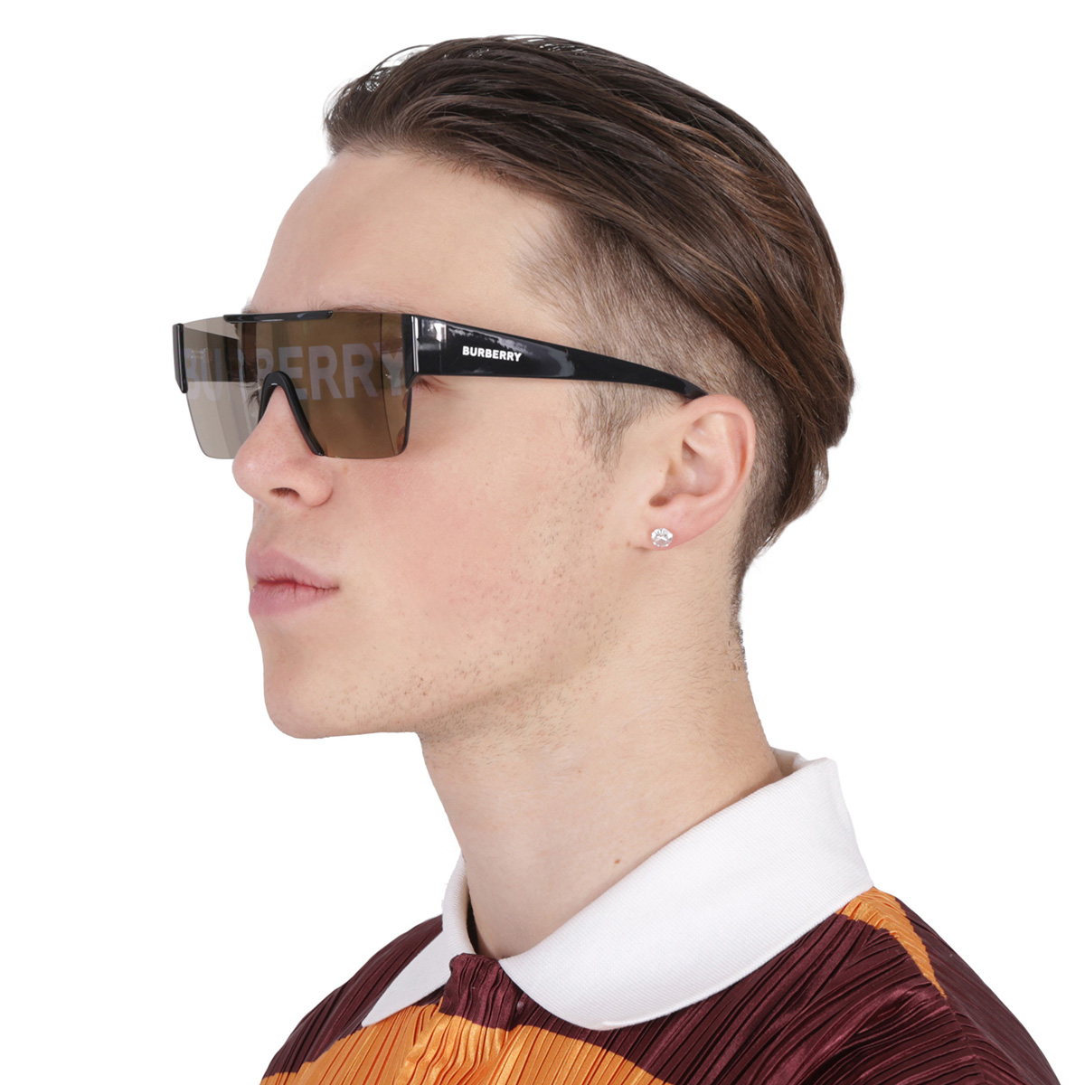 burberry gold with silver burberry shield men's sunglasses be4291 3001g 38 burberry gold with silver burberry shield men's sunglasses be4291 3001g 38