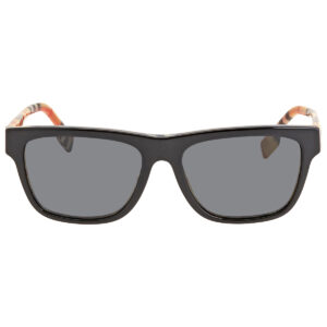 burberry grey square men's sunglasses be4293 380687 56