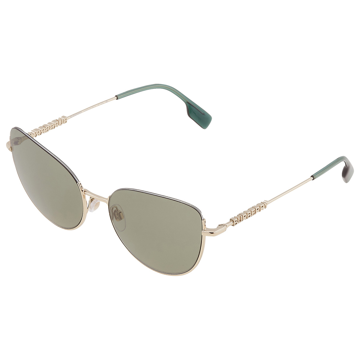 burberry harper green cat eye ladies sunglasses be3144 1109/2 58 burberry harper green cat eye ladies sunglasses be3144 1109/2 58