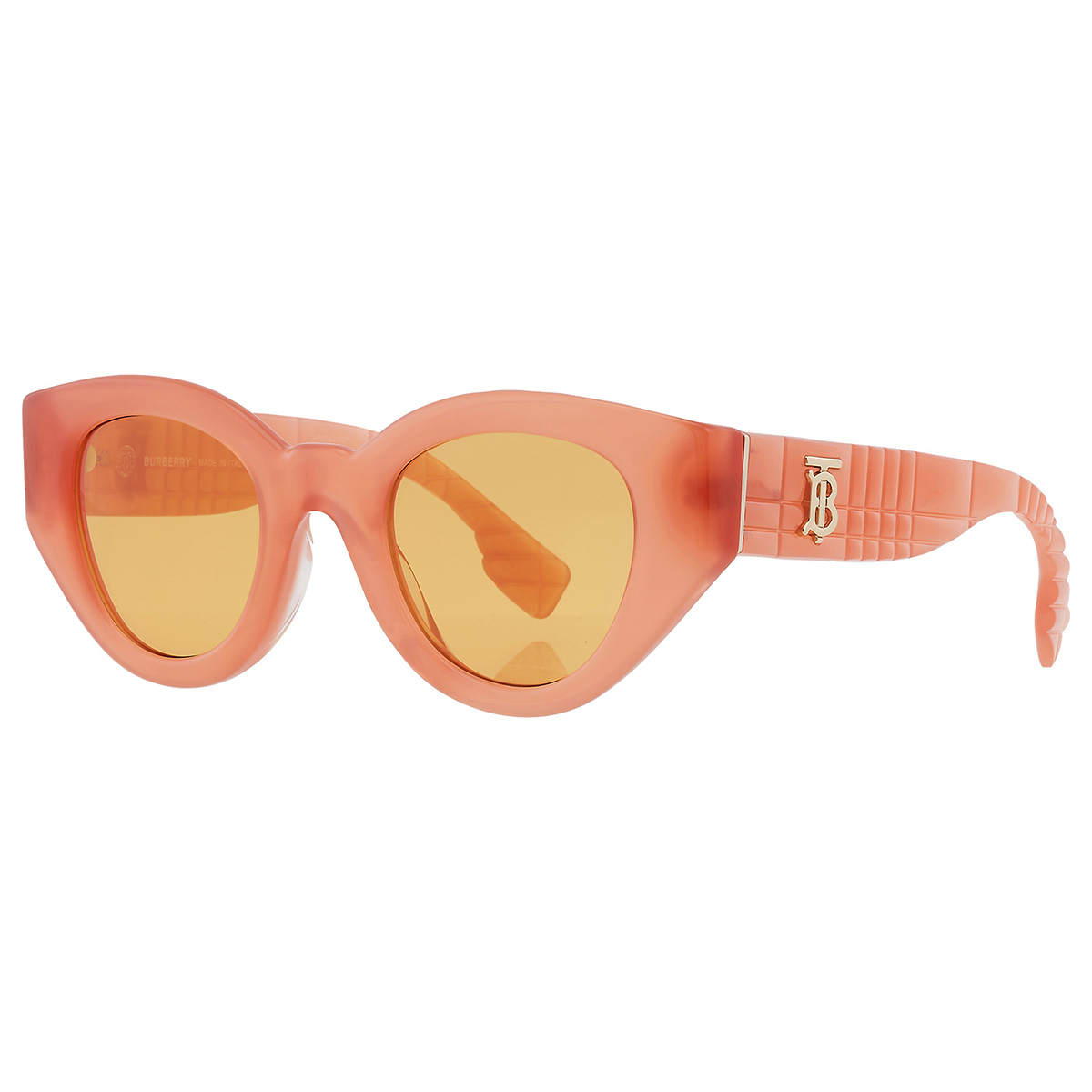 burberry meadow orange cat eye ladies sunglasses be4390f 4068/7 47 burberry meadow orange cat eye ladies sunglasses be4390f 4068/7 47