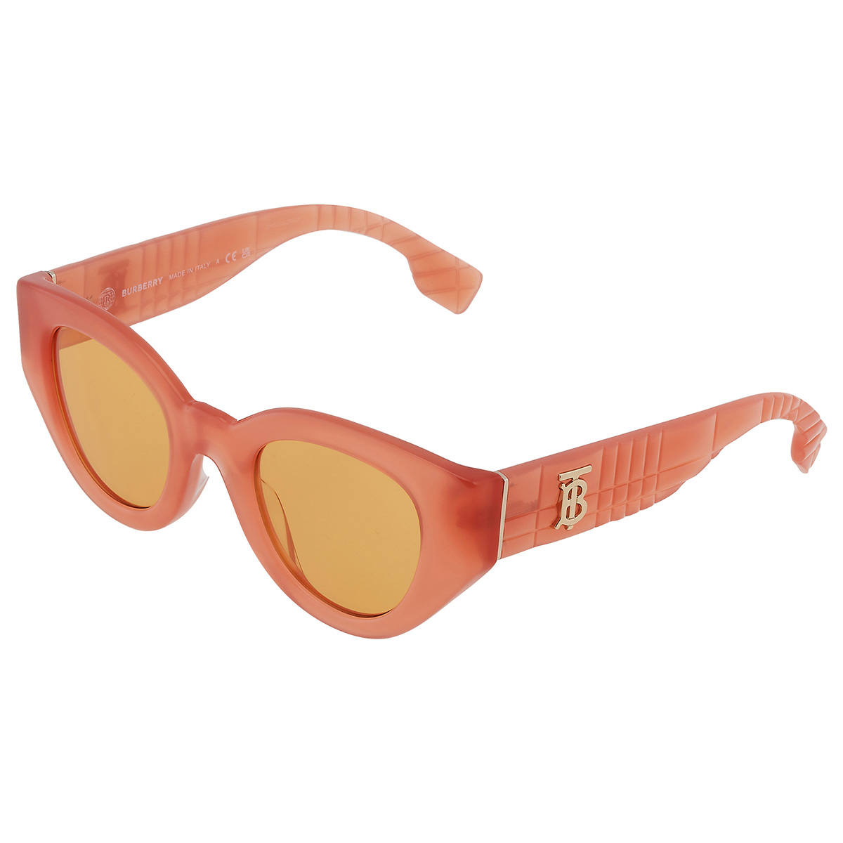 burberry meadow orange cat eye ladies sunglasses be4390f 4068/7 47 burberry meadow orange cat eye ladies sunglasses be4390f 4068/7 47