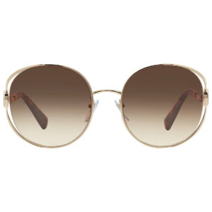 Home bvlgari brown gradient round ladies sunglasses bv6181b 278/13 57