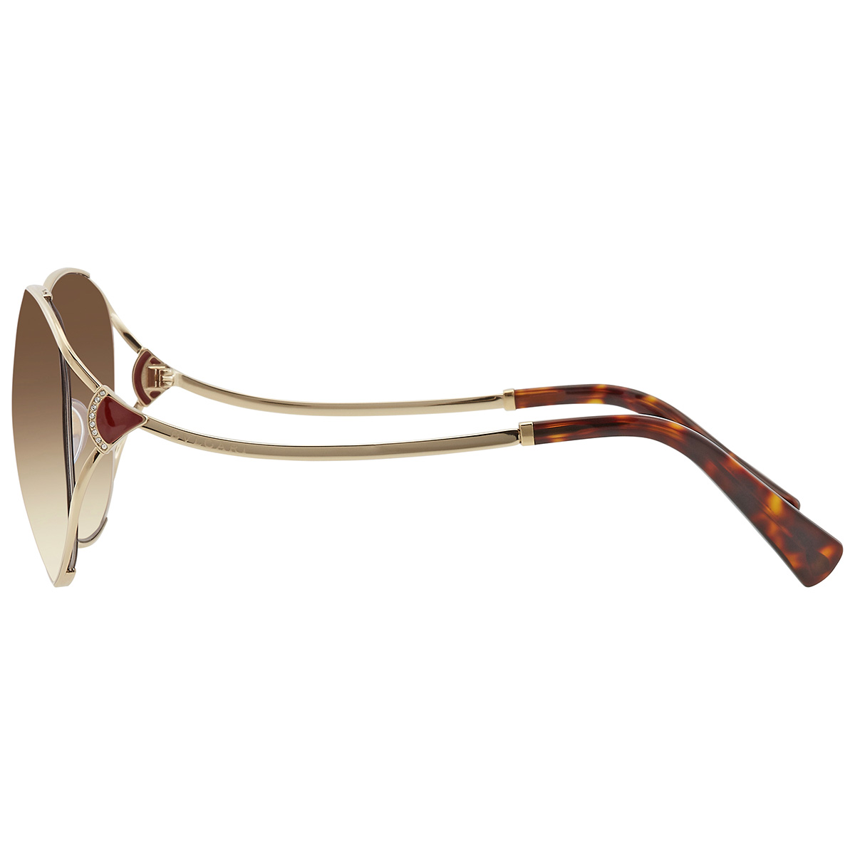bvlgari brown gradient round ladies sunglasses bv6181b 278/13 57 bvlgari brown gradient round ladies sunglasses bv6181b 278/13 57