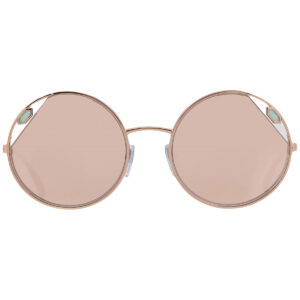 bvlgari clear mirror rose gold round ladies sunglasses bv6159 20144z 54