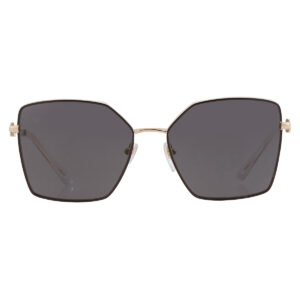Home bvlgari dark grey geometric ladies sunglasses bv6175 202387 56