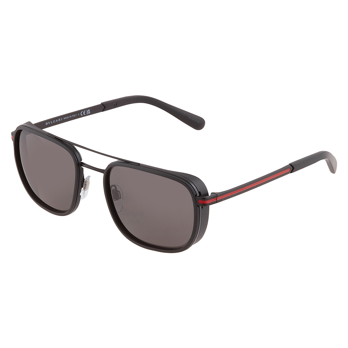 bvlgari dark grey navigator men's sunglasses bv5053 128/b1 56 bvlgari dark grey navigator men's sunglasses bv5053 128/b1 56