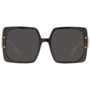 bvlgari dark grey square ladies sunglasses bv8254 501/87 55
