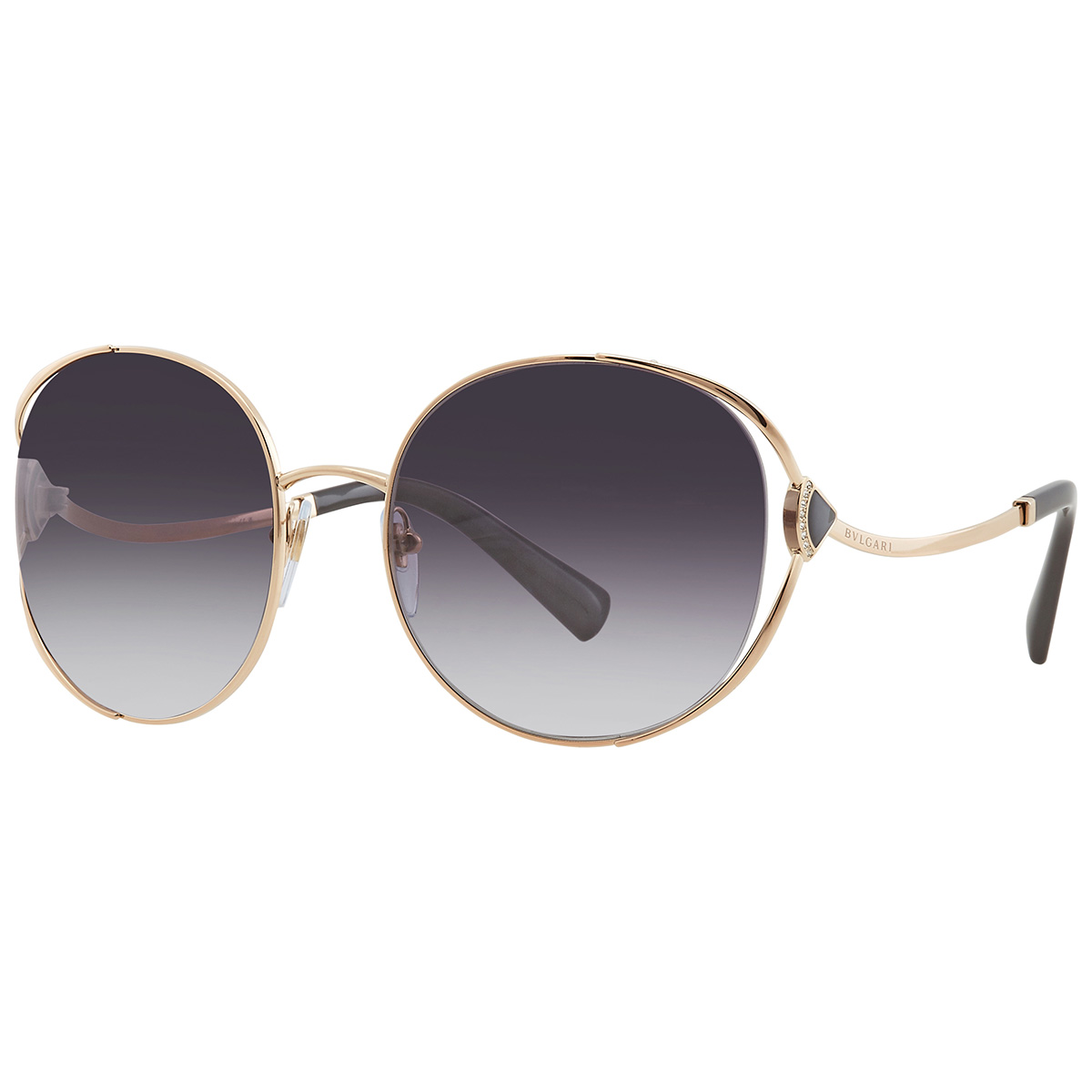 bvlgari gray gradient round ladies sunglasses bv6181b 20148g 57 bvlgari gray gradient round ladies sunglasses bv6181b 20148g 57