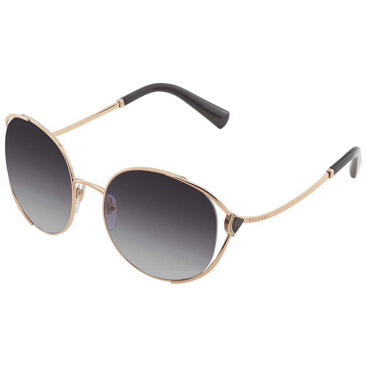 bvlgari gray gradient round ladies sunglasses bv6181b 20148g 57 bvlgari gray gradient round ladies sunglasses bv6181b 20148g 57