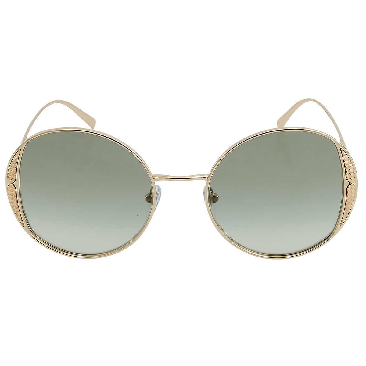 bvlgari green gradient round ladies sunglasses bv6169 278/3m 53 bvlgari green gradient round ladies sunglasses bv6169 278/3m 53